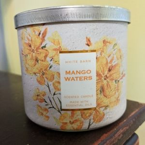 Bath & Body Works 3 Wick Candle Mango Waters